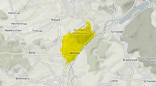 Immobilienpreisekarte Schieder Schwalenberg W&ouml;bbel